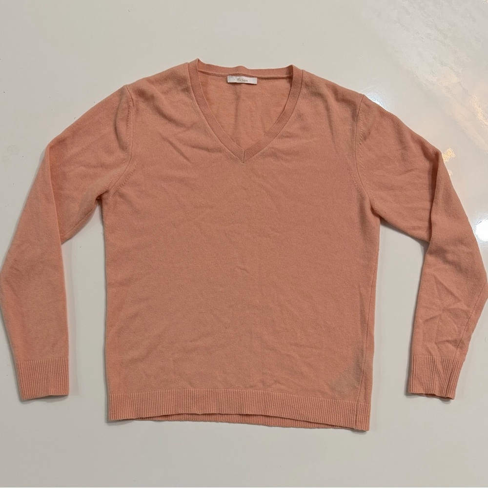 Pull Love Cashmere/ Wool Blend V-Neck Women's Sweater | Size S/M | EUC